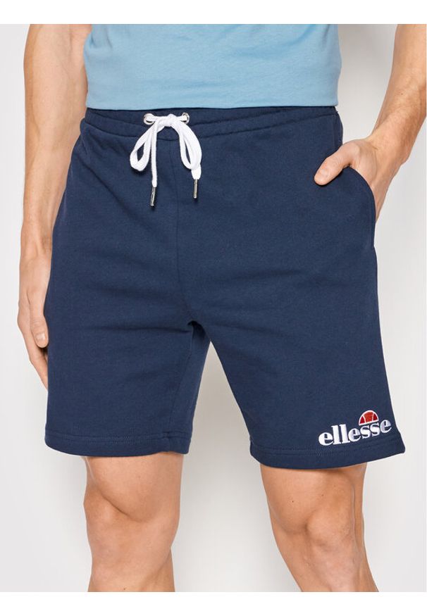 Ellesse Szorty sportowe Silvan SHF09162 Granatowy Regular Fit. Kolor: niebieski. Materiał: bawełna. Styl: sportowy