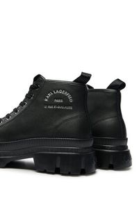 Karl Lagerfeld - KARL LAGERFELD Trapery KL25234 Czarny. Kolor: czarny. Materiał: skóra #3