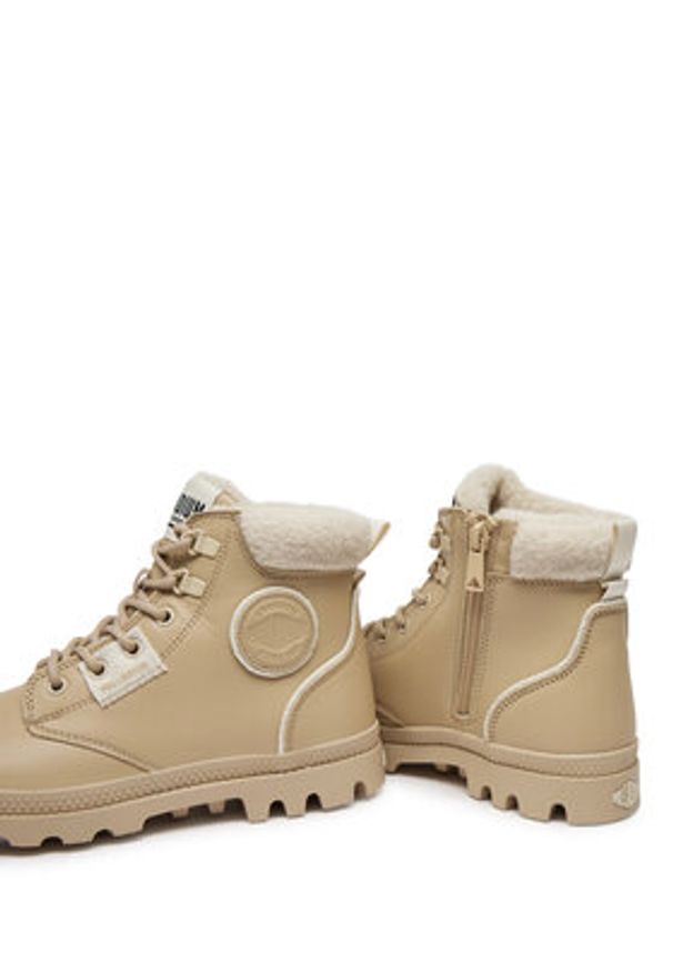 Palladium Trapery 94380-235-M Beżowy. Kolor: beżowy. Materiał: skóra