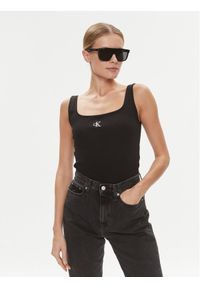 Calvin Klein Jeans Top J20J223192 Czarny Relaxed Fit. Kolor: czarny. Materiał: bawełna #1