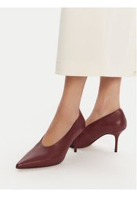 Gino Rossi Szpilki CLEO-1527-1-TB Bordowy. Kolor: czerwony. Materiał: skóra. Obcas: na szpilce #3
