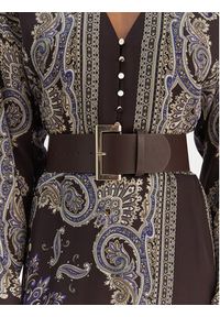 Liu Jo Sukienka codzienna MF5394 TS117 Brązowy Regular Fit. Okazja: na co dzień. Kolor: brązowy. Materiał: syntetyk. Typ sukienki: proste. Styl: casual #3