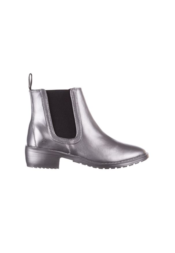 emu - Kalosze Emu Ellin Rainboot Silver 119125, Srebrny, Guma. Kolor: srebrny. Materiał: tworzywo sztuczne. Szerokość cholewki: normalna. Sezon: jesień, zima. Obcas: na obcasie. Wysokość obcasa: niski