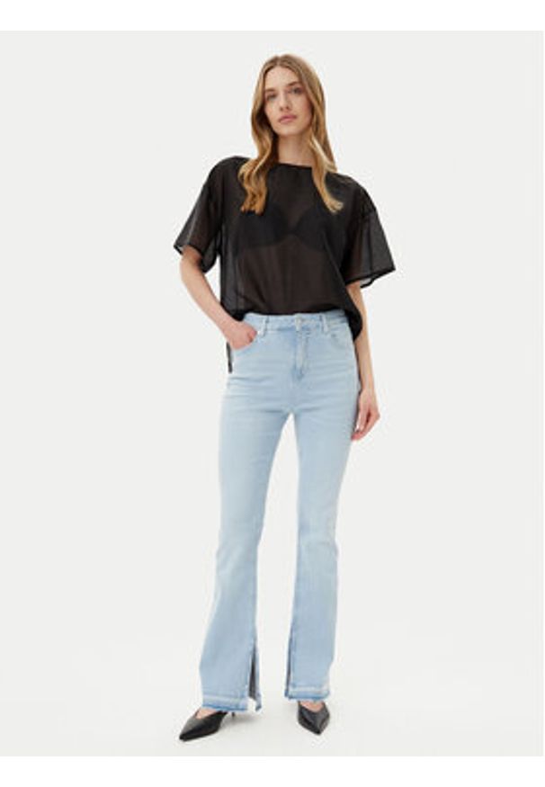 BOSS Jeansy Rosa 50539642 Niebieski Bootcut Fit. Kolor: niebieski