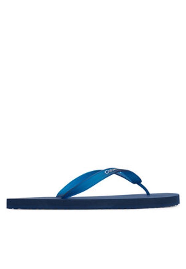 Calvin Klein Japonki Logo Strap HM0HM02105 Granatowy. Kolor: niebieski. Materiał: syntetyk