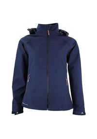 PEAK MOUNTAIN - Kurtka damska Peak Mountain Softshell Acelsiorunm. Typ kołnierza: kołnierzyk stójkowy. Kolor: niebieski. Materiał: softshell #1