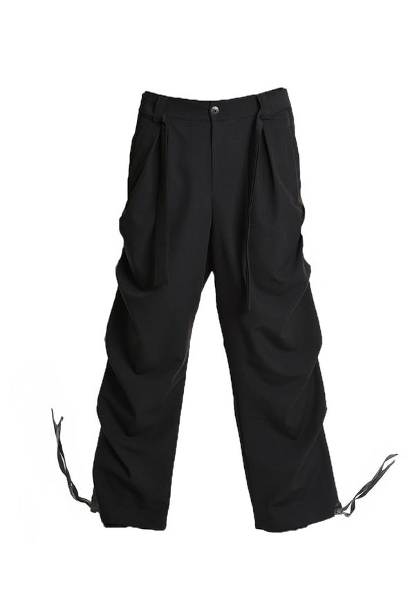 La Haine Inside Us Spodnie | 3R M1229 | Mężczyzna | Czarny. Okazja: na co dzień. Kolor: czarny. Materiał: elastan, wiskoza, poliester. Długość: długie. Styl: sportowy, klasyczny, elegancki, casual