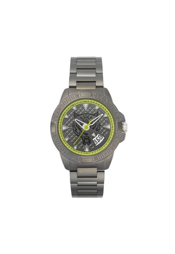Plein Sport Zegarek Touchdown PSFBA1023 Srebrny. Kolor: srebrny. Styl: sportowy