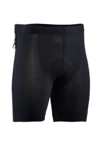 Spodenki rowerowe wewnętrzne męskie z wkładką Coolmax Silvini Inner MP373V. Kolor: czarny
