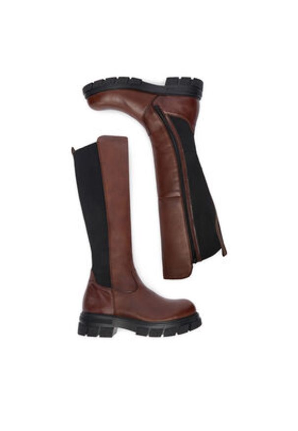 Rieker Kozaki CEO-Z9158-27 Brązowy. Kolor: brązowy. Materiał: skóra