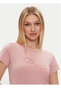CMP T-Shirt 32D8066P Różowy Regular Fit. Kolor: różowy. Materiał: bawełna #4