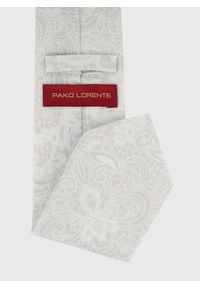 Pako Lorente - PAKO LORENTE – Jedwabny szary krawat męski. Okazja: na ślub cywilny, na wesele, na imprezę. Kolor: szary. Materiał: jedwab. Styl: elegancki #4
