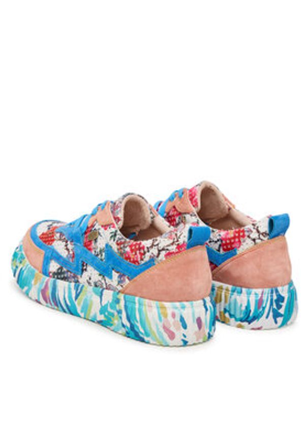 Laura Vita Sneakersy Soleno 06 Niebieski. Kolor: niebieski. Materiał: skóra