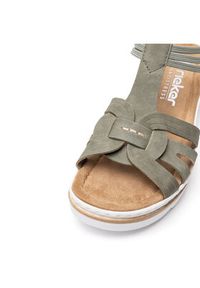 Rieker Sandały 67459-52 Zielony. Kolor: zielony. Materiał: syntetyk #7