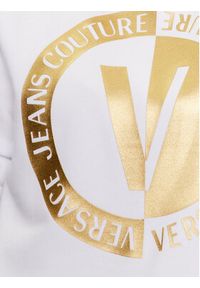 Versace Jeans Couture Bluza 74HAIT10 Biały Regular Fit. Typ kołnierza: kołnierzyk włoski. Kolor: biały. Materiał: bawełna