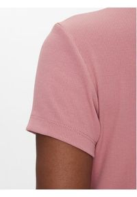 Tommy Jeans T-Shirt Essential DW0DW17385 Różowy Slim Fit. Kolor: różowy. Materiał: bawełna