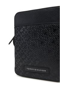 TOMMY HILFIGER - Tommy Hilfiger Saszetka Th Monogram Mini Preporter AM0AM13210 Czarny. Kolor: czarny. Materiał: skóra