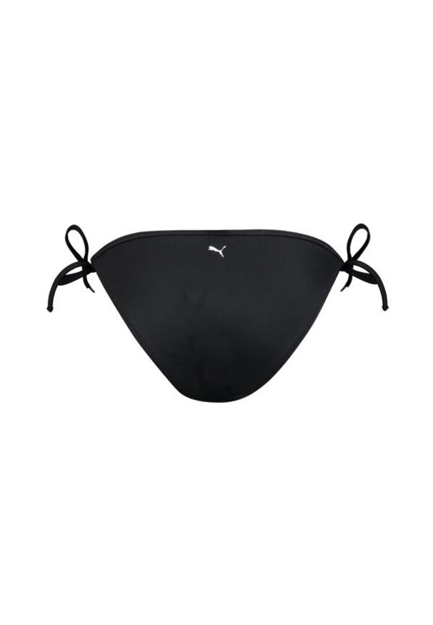 Dół od bikini Dameskie Puma, wiązane po bokach, czarne. Kolor: czarny. Materiał: poliester
