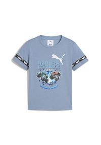 Puma - Koszulka dziecięca PUMA × HOT WHEELS™ MONSTER TRUCKS PUMA Cool Blue. Kolor: niebieski. Sport: joga i pilates