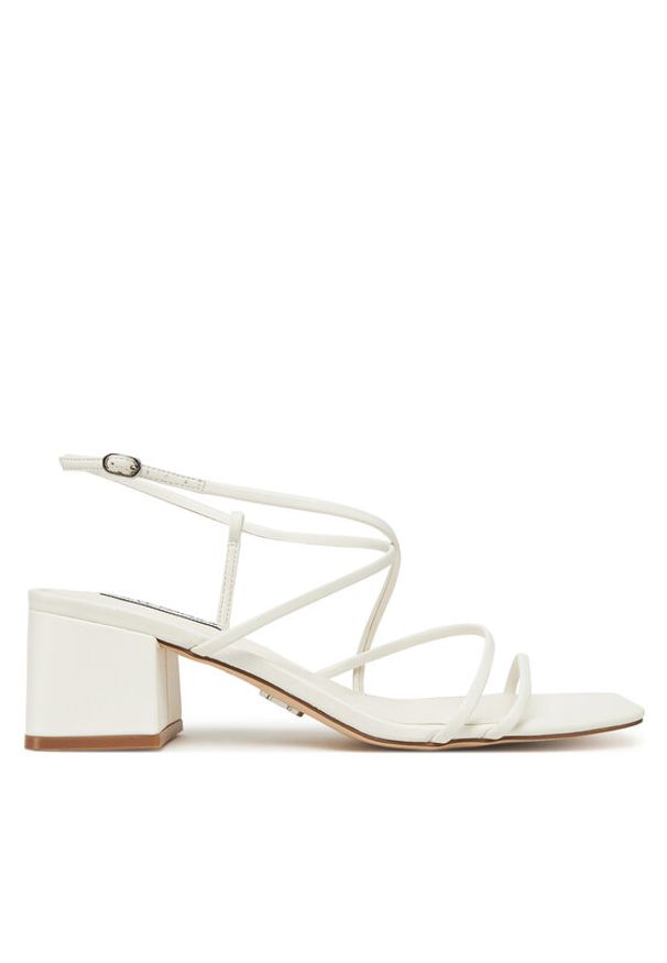 Steve Madden Sandały Remmi SM11003296 Biały. Kolor: biały. Materiał: skóra