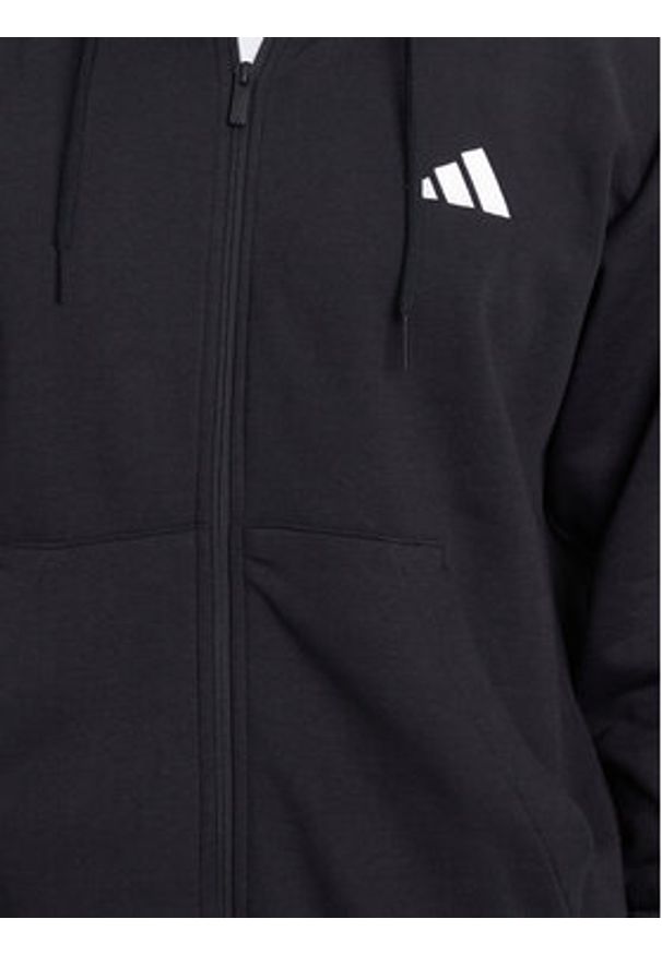 Adidas - adidas Bluza Essentials 3-Stripes JD1870 Czarny Regular Fit. Kolor: czarny. Materiał: syntetyk