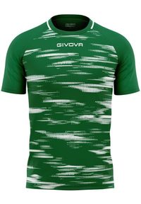 Koszulka Sportowa Givova Pixel Zielono-Biała - Lekka i Oddychająca. Kolor: zielony, biały, wielokolorowy. Materiał: poliester. Sport: piłka nożna