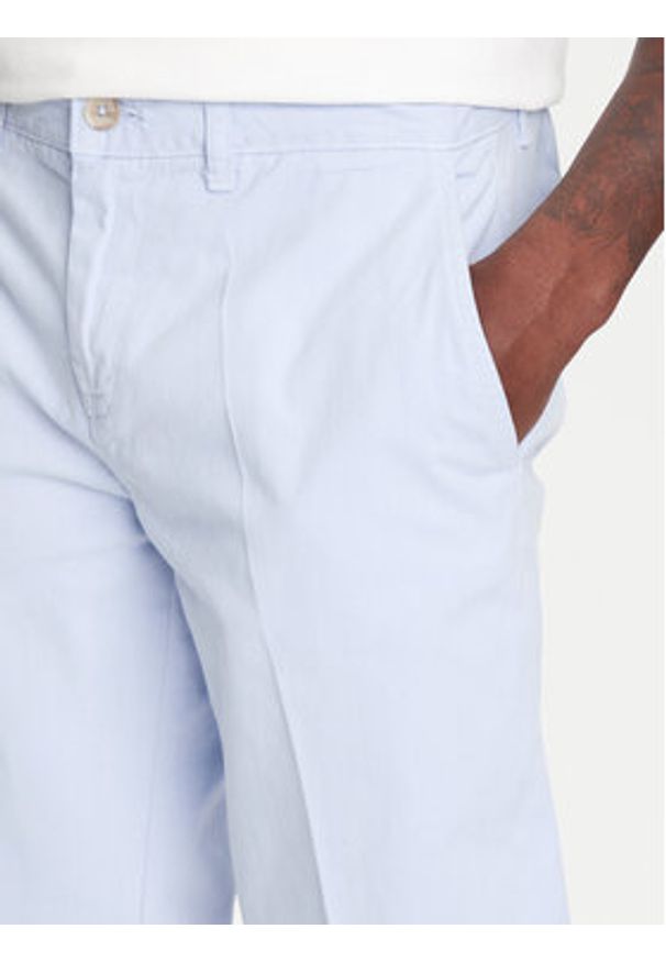 Robe di Kappa Szorty materiałowe Oris 600BTI0 Błękitny Slim Fit. Kolor: niebieski. Materiał: bawełna