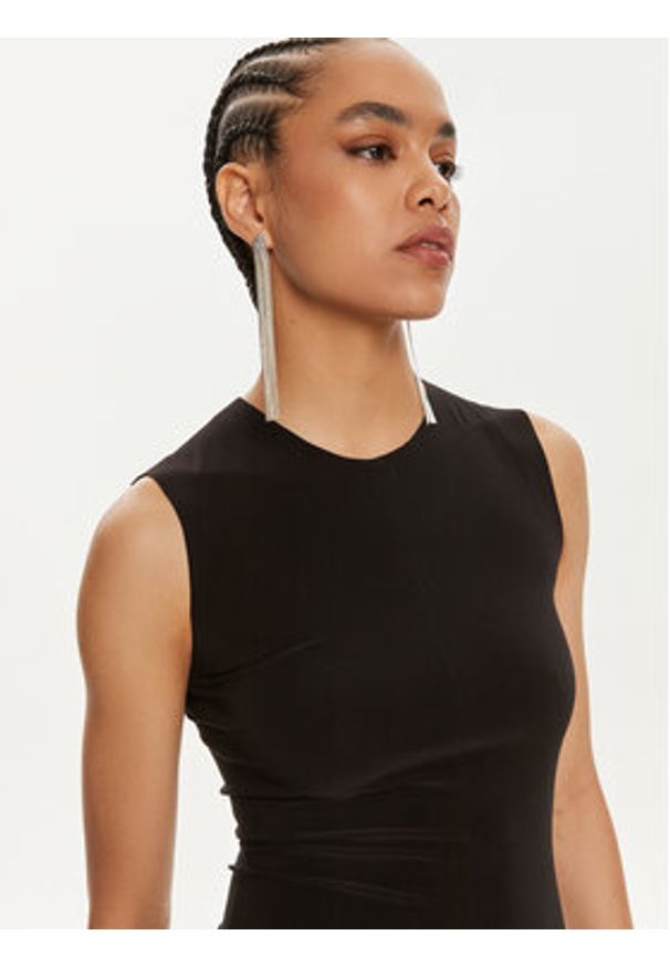 NORMA KAMALI Kombinezon KK223JPLA58001 Czarny Slim Fit. Kolor: czarny. Materiał: syntetyk