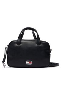 Tommy Jeans Torebka Tjw City Trunk Crossover AW0AW18084 Czarny. Kolor: czarny. Materiał: skórzane #5