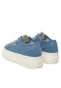 Tommy Jeans Sneakersy Tjw Foxing Flatform Lc EN0EN02736 Niebieski. Kolor: niebieski. Materiał: materiał #4