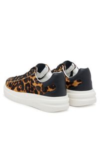 Guess Sneakersy FLTEL8 LEA12 Brązowy. Kolor: brązowy. Materiał: skóra