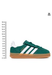 Adidas - adidas Sneakersy Gazelle Indoor Comfort Closure Elastic Lace IH9130 Zielony. Kolor: zielony. Materiał: skóra, zamsz. Model: Adidas Gazelle #7
