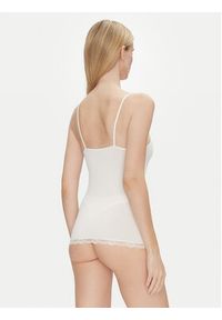 YSABEL MORA Top 19048 Écru Slim Fit. Materiał: syntetyk