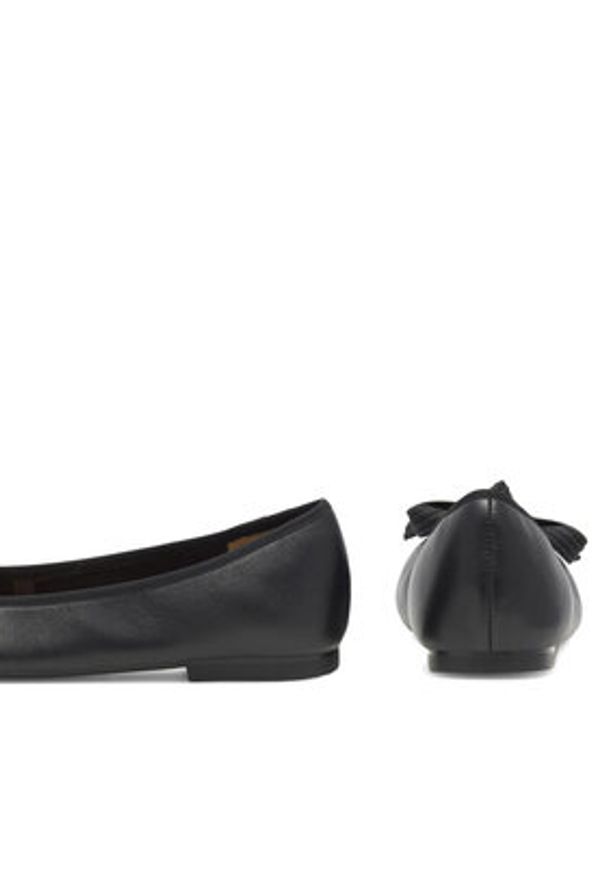 Gino Rossi Baleriny COZY-HS001-1-2 Czarny. Kolor: czarny. Materiał: skóra