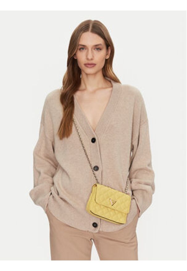 Guess Torebka HWQG87 48740 Żółty. Kolor: żółty. Materiał: skórzane