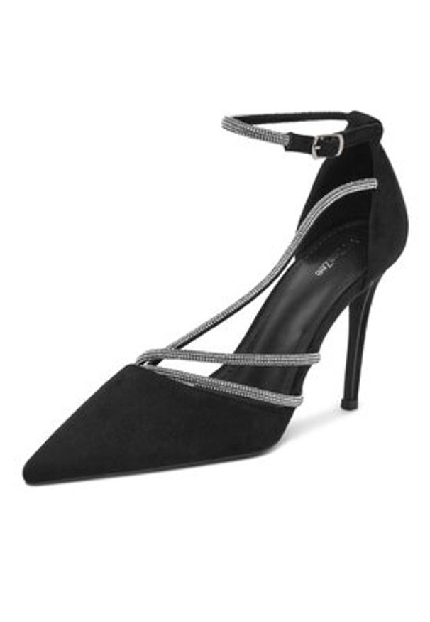 DeeZee Szpilki AJ-1932 Czarny. Kolor: czarny. Materiał: materiał. Obcas: na szpilce