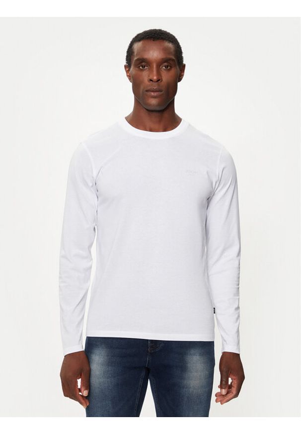 JOOP! Jeans Longsleeve 30033284 Biały Modern Fit. Kolor: biały. Długość rękawa: długi rękaw