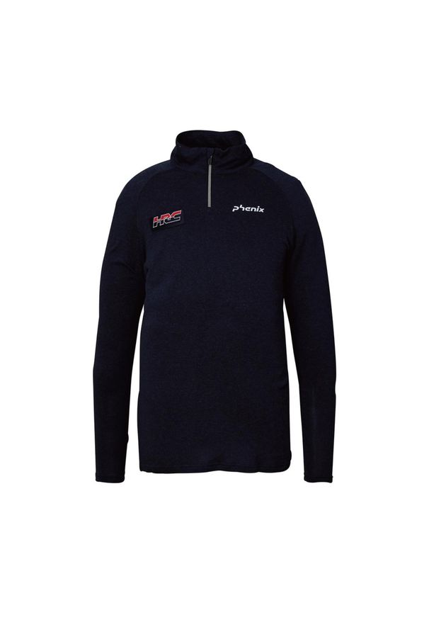 Sweter narciarski męski Phenix Touring 1/2 Zip Tee półgolf. Kolor: niebieski. Materiał: jedwab, wełna. Sport: narciarstwo