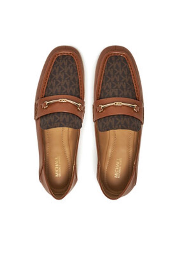 MICHAEL Michael Kors Mokasyny Lena Loafer 40S5LEFP2B Brązowy. Kolor: brązowy. Materiał: skóra