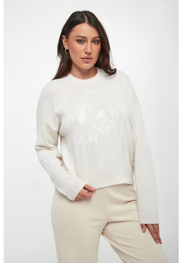 Sweter damski z jedwabiem i kaszmirem PESERICO. Materiał: jedwab, kaszmir