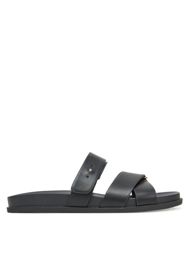 DeeZee Klapki HY59053-3 Czarny. Kolor: czarny. Materiał: materiał
