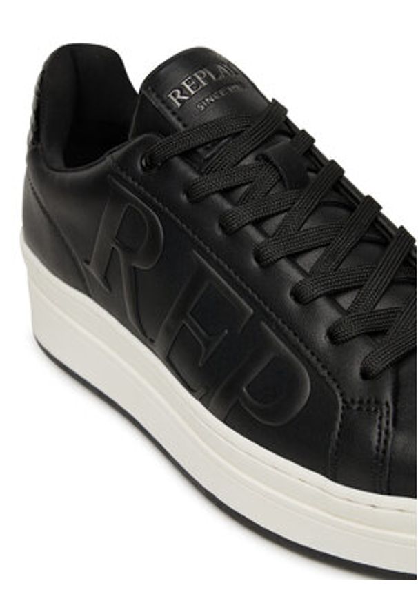 Replay - REPLAY Sneakersy GWZ6O.000.C0003L Czarny. Kolor: czarny. Materiał: skóra