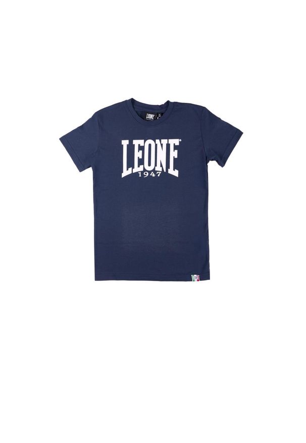 LEONE 1947 APPAREL - Dziecięcy t-shirt basic Leone z krótkim rękawem. Kolor: niebieski. Długość rękawa: krótki rękaw. Długość: krótkie. Sport: joga i pilates