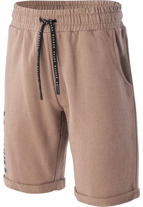 Męskie Sportowe spodenki krótkie dresowe treningowe sportowe Magnum. Kolor: czarny. Materiał: dresówka. Długość: krótkie. Sezon: lato