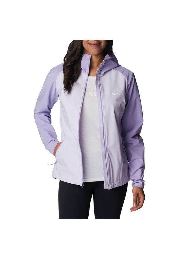 columbia - Kurtka softshell damska Columbia Heather Canyon. Kolor: fioletowy. Materiał: softshell. Sezon: zima