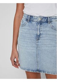 Vila Spódnica jeansowa Kaja 14084735 Niebieski Regular Fit. Kolor: niebieski. Materiał: jeans, bawełna #3