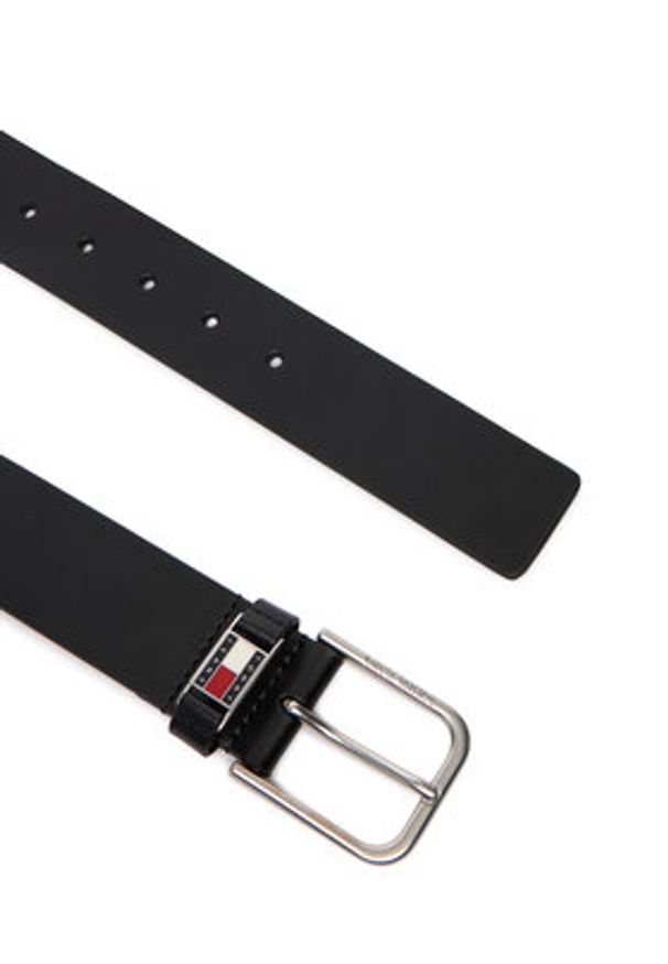 Tommy Jeans Pasek Męski Tjm Scanton 4.0 AM0AM13687 Czarny. Kolor: czarny. Materiał: skóra