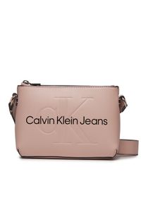 Calvin Klein Jeans Torebka Sculpted Camera Pouch21 Mono K60K610681 Różowy. Kolor: różowy. Materiał: skórzane #1