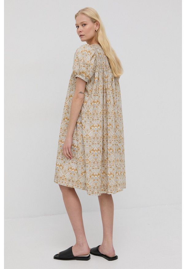 Birgitte Herskind Sukienka Kathrine mini oversize. Materiał: poliester, włókno, tkanina. Długość rękawa: krótki rękaw. Typ sukienki: oversize. Długość: mini