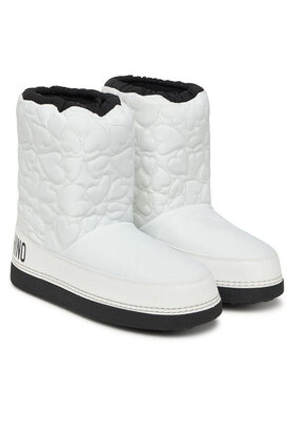 Love Moschino - LOVE MOSCHINO Śniegowce JA24202G1NISE10A Biały. Kolor: biały. Materiał: materiał